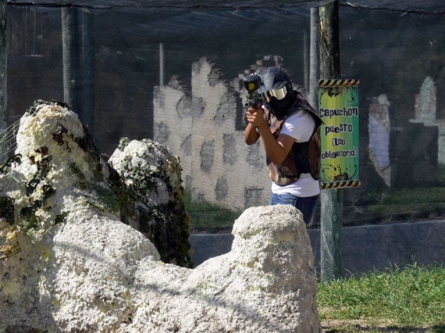 Jugando al paintball